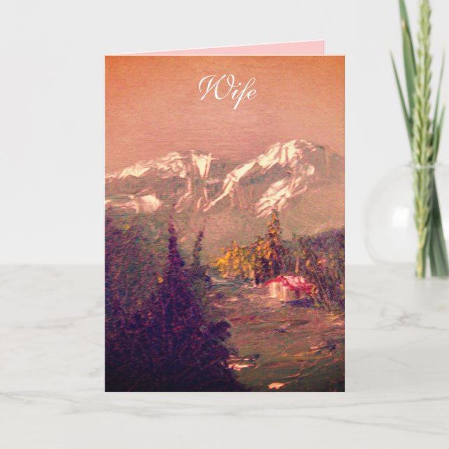 Cartão Wife Birthday Card (Frente)