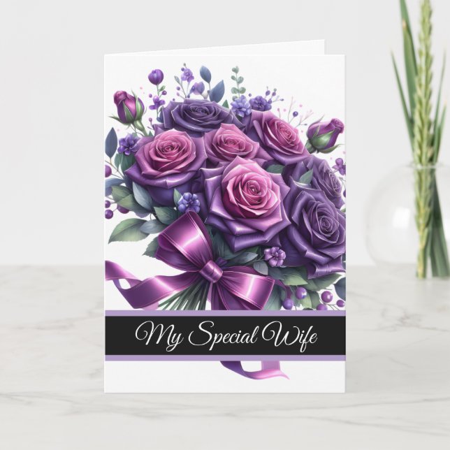 Cartão Wife Birthday Card (Frente)