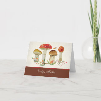 Cartão Wild About Mushrooms Note Card