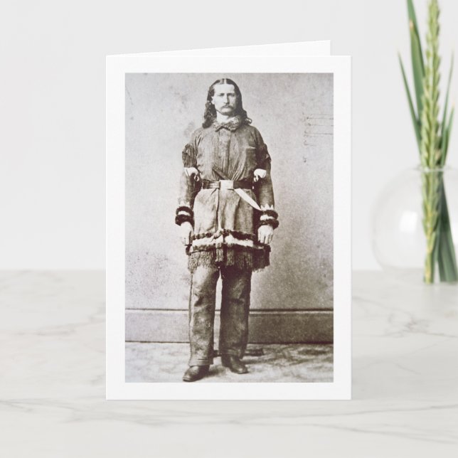 Cartão 'Wild Bill' Hickok (1837-76) (b/w photo) (Frente)