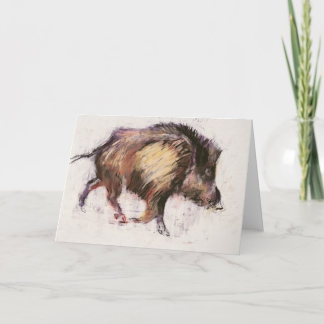 Cartão Wild Boar Trotting 1999 (Frente)