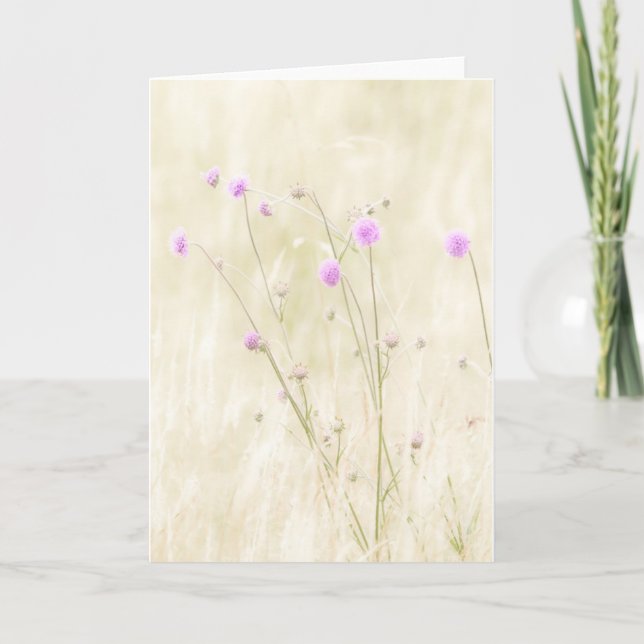 Cartão Wild Flowers Greeting Card (Frente)