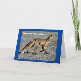 Cartão Wild Fox Birthday Card