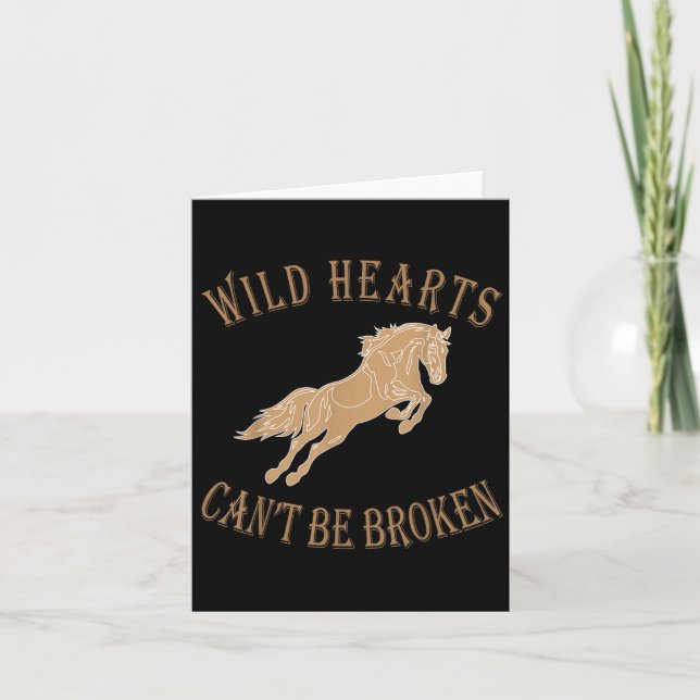 Cartão Wild Heart Can't Be Broken Funny S  (Frente)
