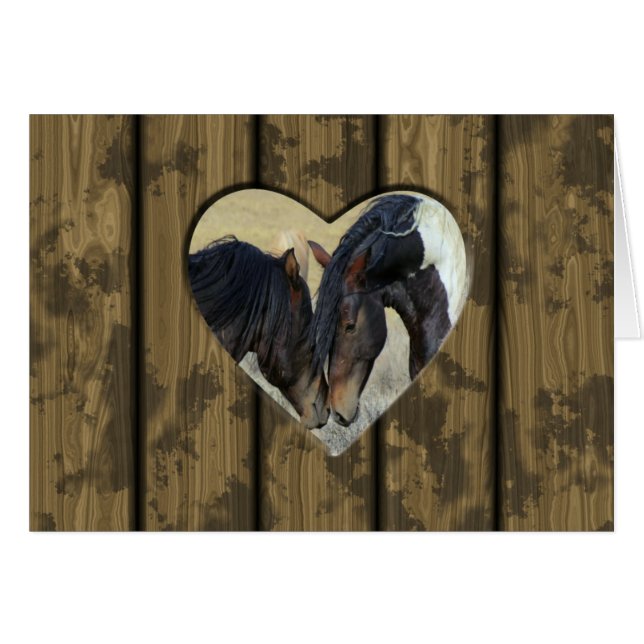 Cartão Wild Mustangs (Frente Horizontal)