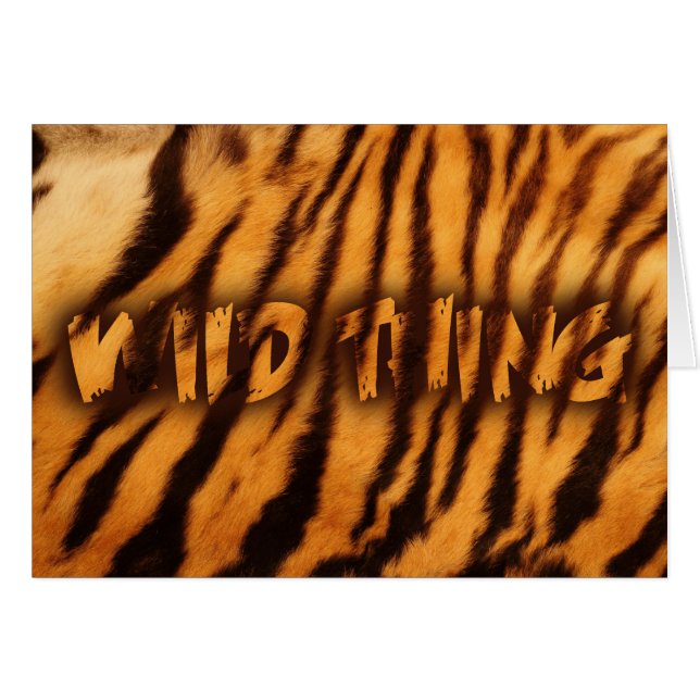 CARTÃO WILD THING (Frente Horizontal)