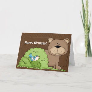 Cartão Wild Things Beary Happy Birthday Greeting Card