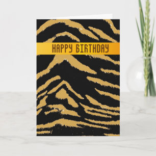 Cartão Wild Tiger Birthday Card