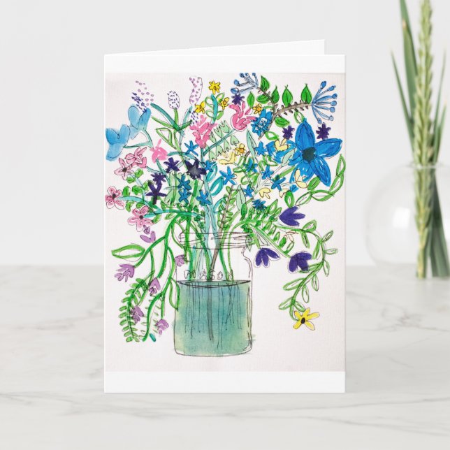 Cartão Wildflower Greeting Card (Frente)