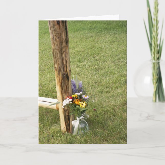 Cartão Wildflowers (Frente)