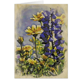 Cartão Wildflowers selvagens 1