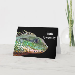 Cartão Wildlife Iguana Photo Sympathy
