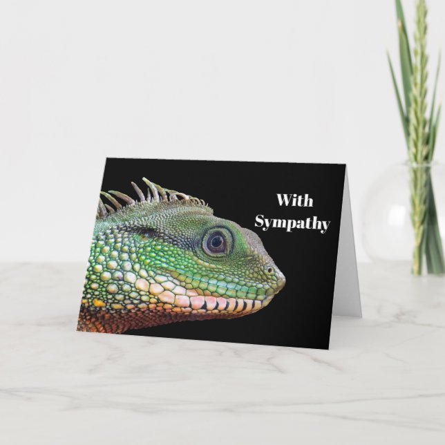 Cartão Wildlife Iguana Photo Sympathy (Frente)