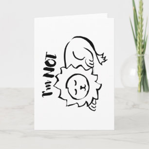 Cartão Wildly Punny — Não Estou Mentindo Arte Minimalista