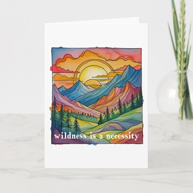 Cartão Wildness is a necessity save our public lands  (Frente)