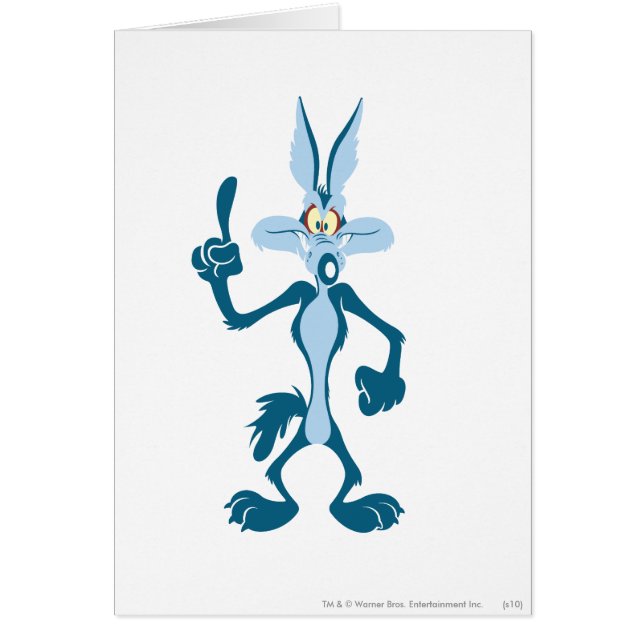 Cartão WILE E. COYOTE™ Azul Ah! (Frente)