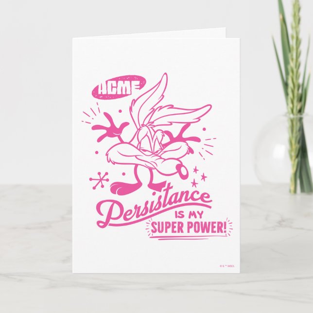 Cartão WILE retrô desagradável E. COYOTE™ (Frente)