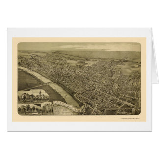 Cartão Wilkes-Barra, mapa panorâmico do PA - 1889