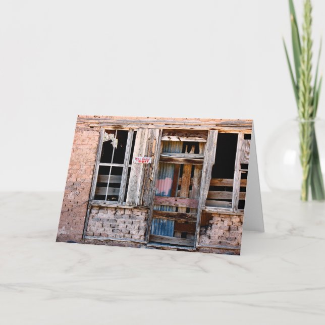 Cartão Will Build To Suit, Blank Note Card (Frente)