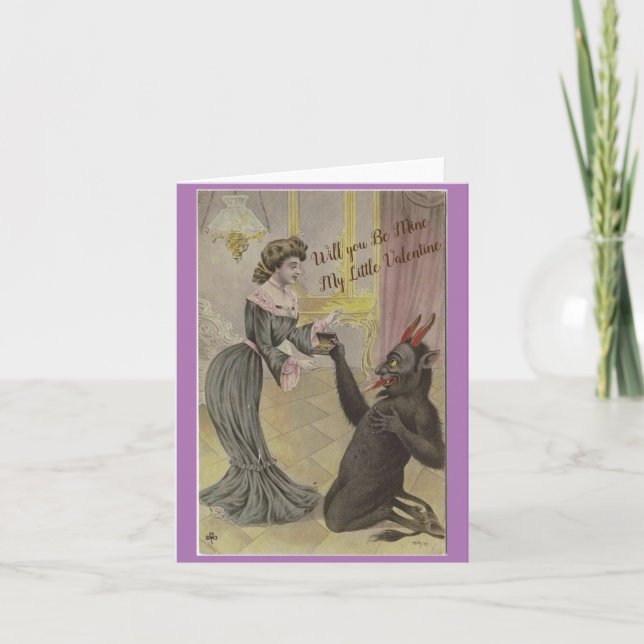 Cartão Will You Be Mine, Valentines Day Card (Frente)