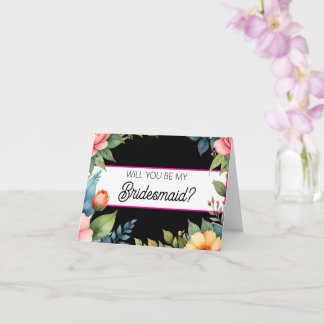 Cartão Will you be my Bridesmaid proposal card