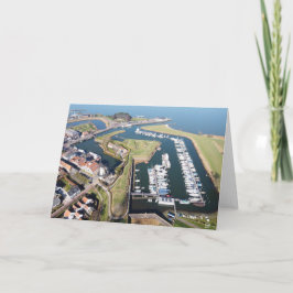 Cartão Willemstad in Nederland met moderne haven.