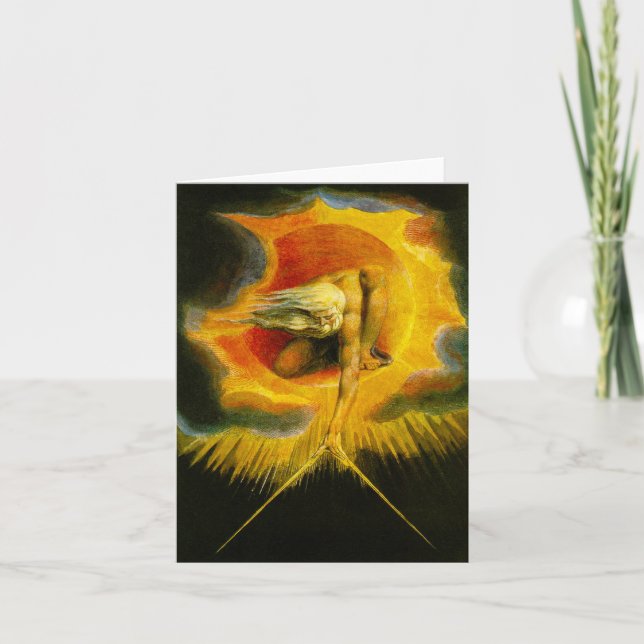 Cartão William Blake Ancient of Days (Frente)