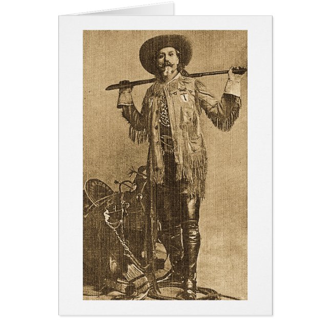 Cartão William Cody - Frontiersman (Sepia) (Frente)