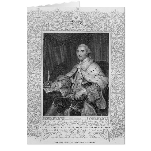 Cartão William Fitz-Maurice Petty (Frente)