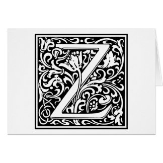 Cartão William Morris Alphabet "Z"