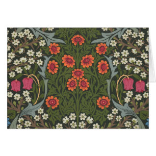 Cartão William Morris Blackthorn Garden Flower Classic