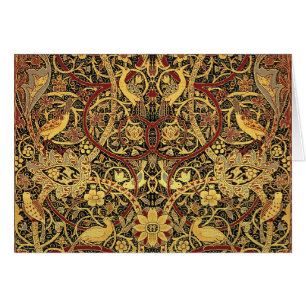 Cartão William Morris Bullerswood Faux Tapeçaria