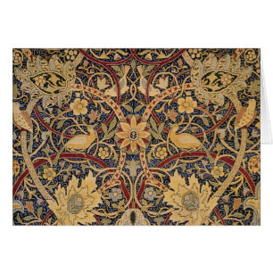Cartão William Morris Bullerswood Faux Tapeçaria