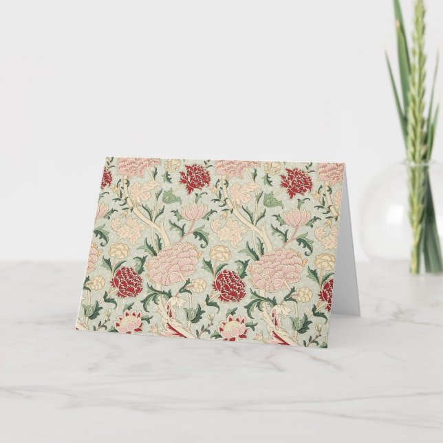 Cartão William Morris Cray Floral (Frente)