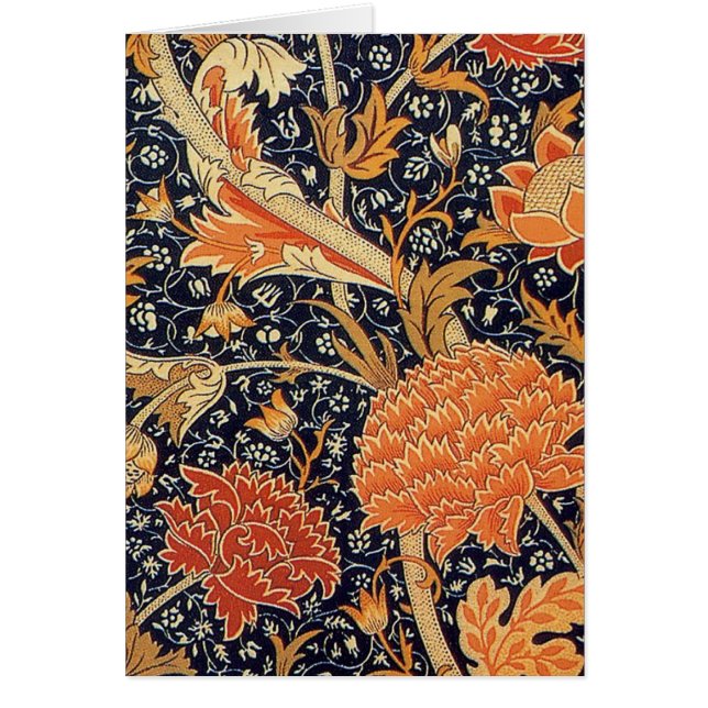 Cartão William Morris Cray Wallpaper Pattern (Frente)