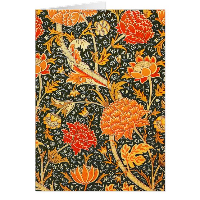 Cartão William Morris Cray Wallpaper Pattern (Frente)