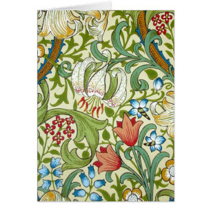 Cartão William Morris Garden Lily Wallpaper