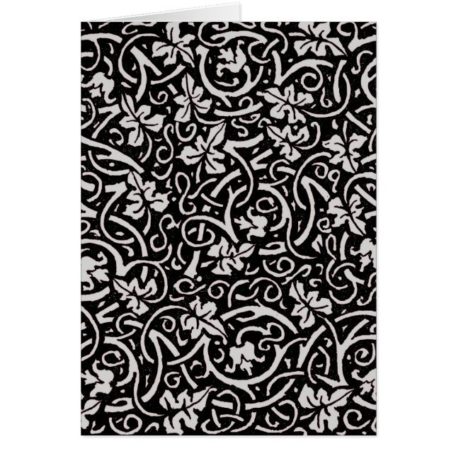 Cartão William Morris Grapevine Vine Leaf Patterno (Frente)