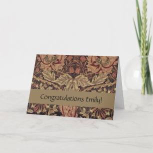 Cartão William Morris Honeysuckle English Floral Design