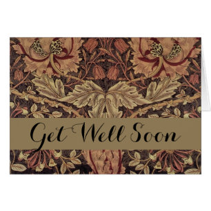 Cartão William Morris Honeysuckle English Floral Design