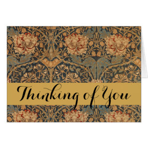 Cartão William Morris Honeysuckle Rich Wallpaper