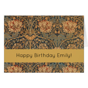 Cartão William Morris Honeysuckle Rich Wallpaper