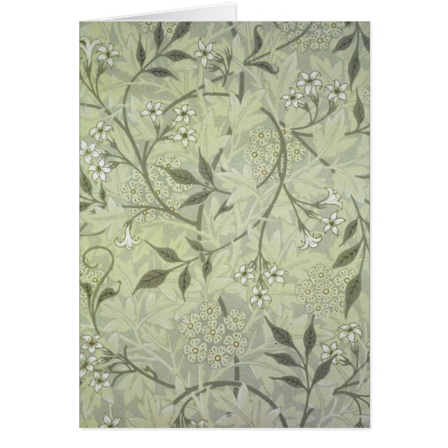 Cartão William Morris Jasmine Botanical (Frente)