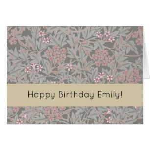 Cartão William Morris Jasmine Flower Pattern