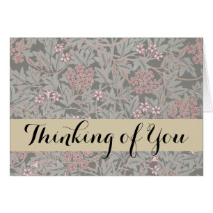 Cartão William Morris Jasmine Flower Pattern