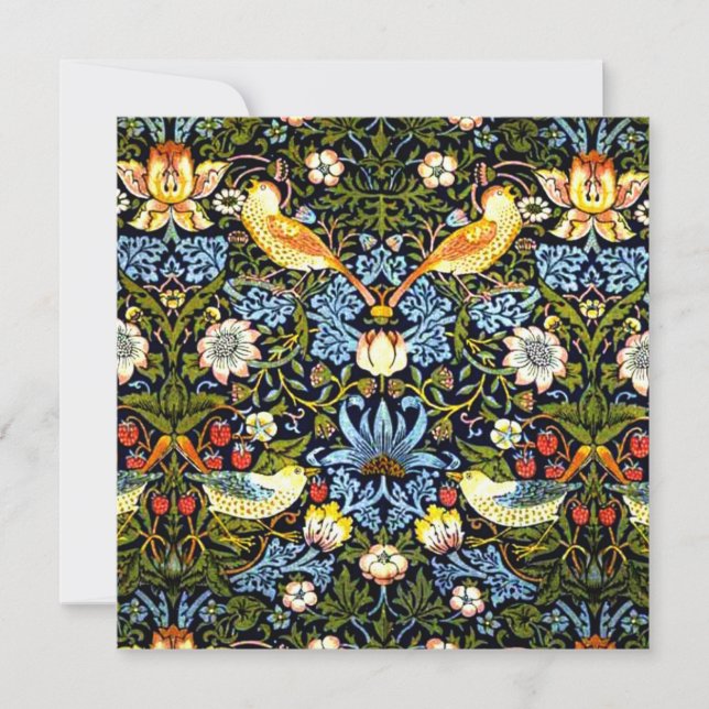 Cartão William Morris - Ladrão de Morango, (Frente)