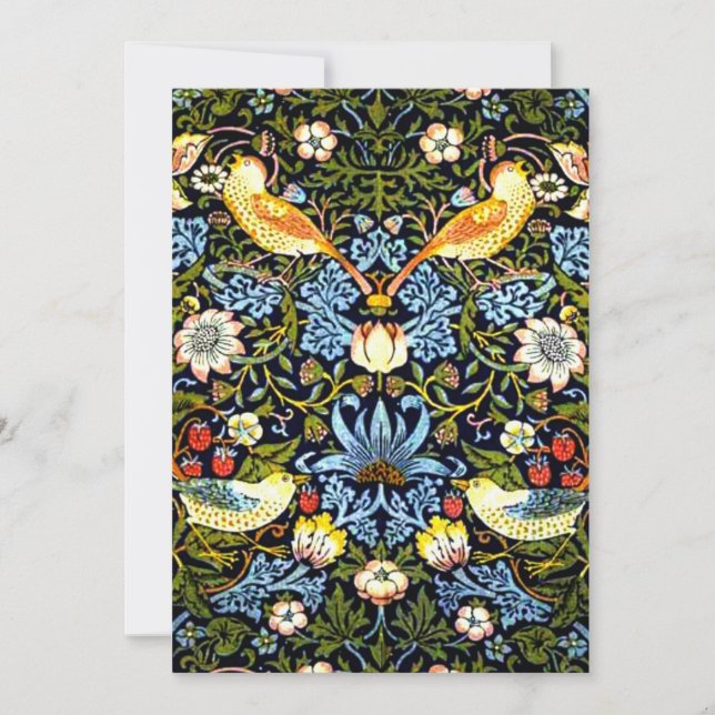 Cartão William Morris - Ladrão de Morango (Frente)