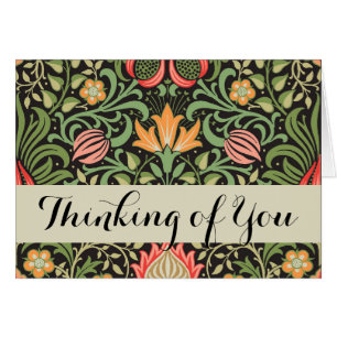 Cartão William Morris Persian Floral Antique