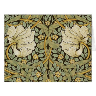 Cartão William Morris Pimpernel Vintage Pré-Raphaelite