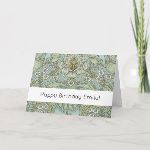 Cartão William Morris Primavera Thicket Classic Pattern